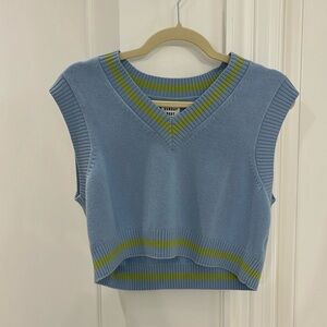 Cute colourful vest.